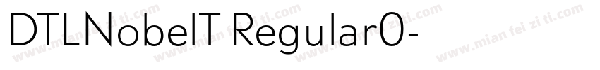 DTLNobelT Regular0字体转换